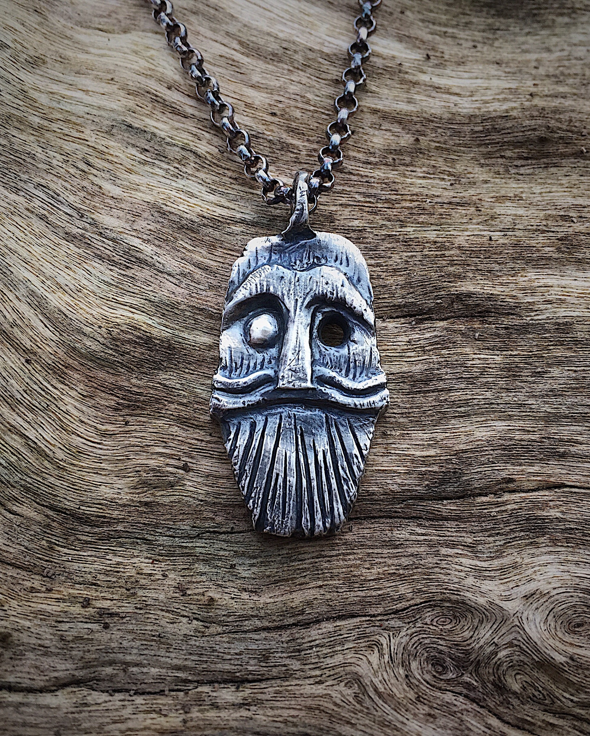 Viking jewelry Handmade Odin pin