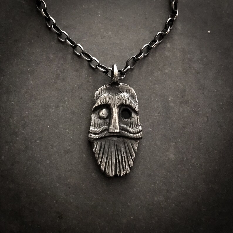 Le pendentif Odin Collier Odin, pendentif viking, bijoux vikings, inn image 1