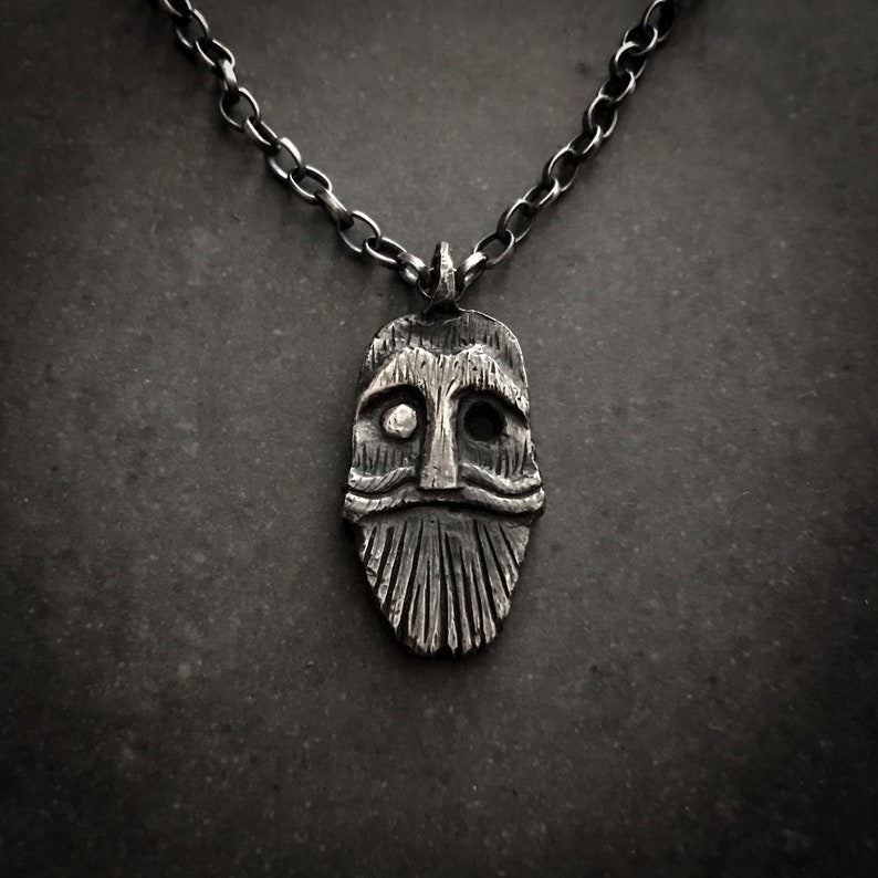 Le pendentif Odin Collier Odin, pendentif viking, bijoux vikings, inn image 2