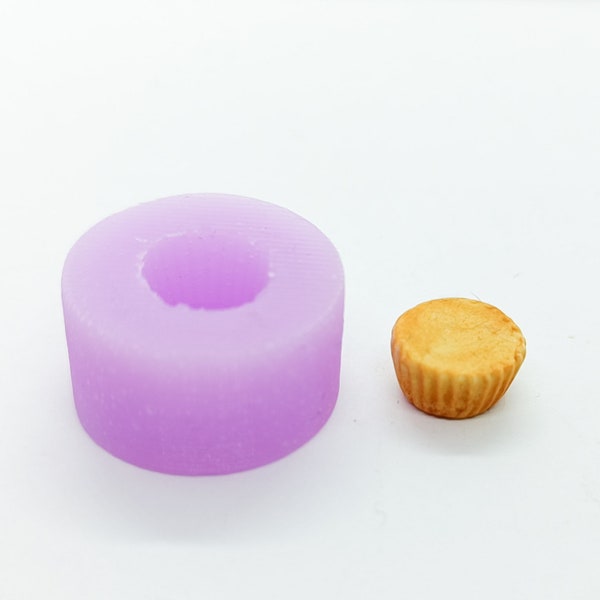 Moule en silicone, moule à cupcake, cupcake miniature, moule miniature, nourriture miniature, moule en argile polymère, moule en résine