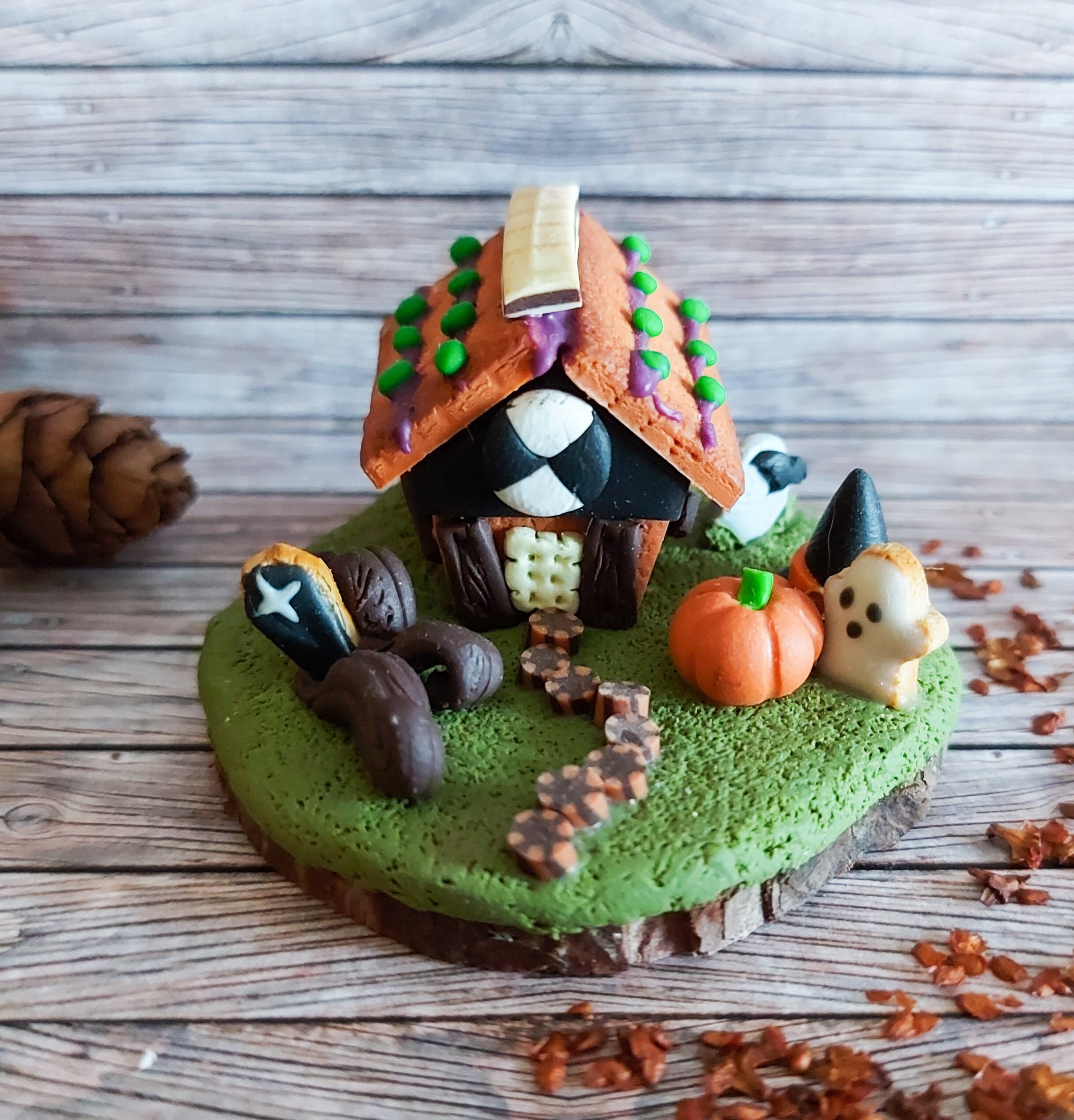 Halloween Marzipan House Fimo Miniature Miniature Etsy