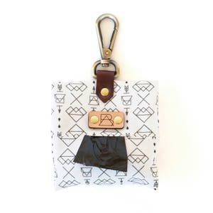 Dog Poop Bag Holder – White Angle