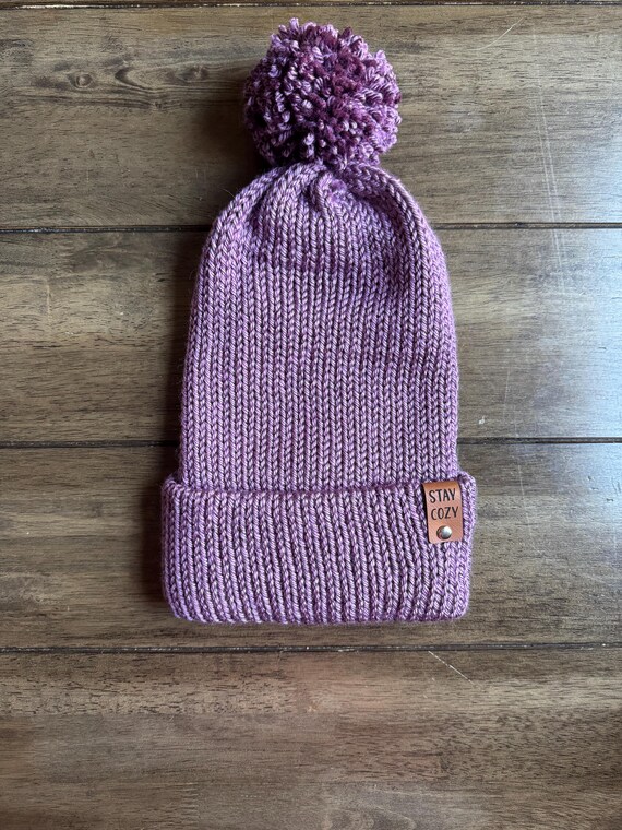 Hand Crafted Vibrant Knit Beanie Hat Handmade With Vibrant Chromatic Spectrum – Colorful  main image 2
