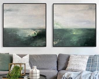 Green Gray Wall Art - Etsy