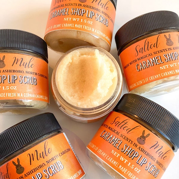 Caramel Shoppe | Sugar Lip Scrub | Lip Polish | Bath and Body | Sea Salt Caramel | Disney Inspired | Lip Butter | Exfoliating Scrub