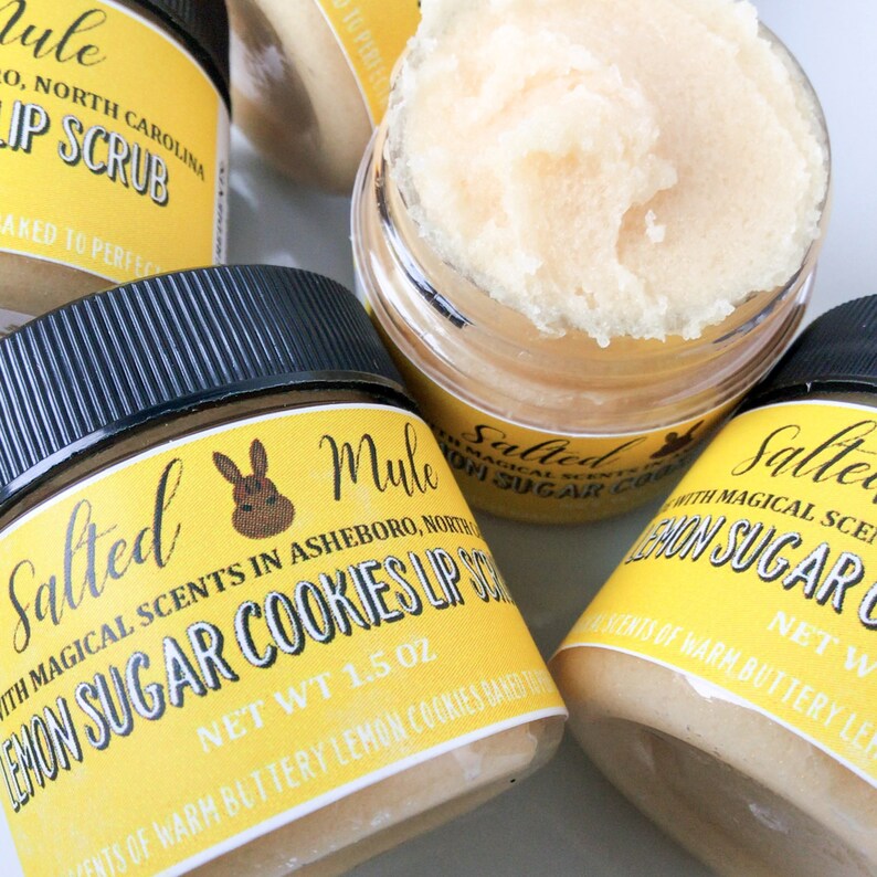 Lemon Sugar Cookies | Sugar Lip Scrub | Lemon Flavored Scrub | B Lemon Sugar Cookies | Sugar Lip Scrub | Lemon Flavored Scrub | B