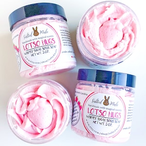 Lotso Hugs | Whipped Sugar Scrub Soap | Sugar Whip | Exfoliating | Bath Soap | Bath and Body | Foaming Body Scrub | Strawberry Candy Soap