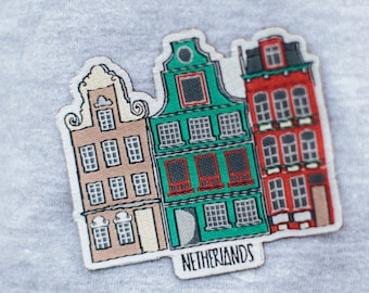 Travel patch: Netherlands (colorful houses)