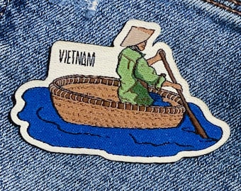 Travel patch: Vietnam (basket boat)