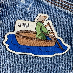 Travel patch: Vietnam (basket boat)