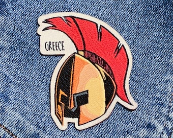 Travel patch: Greece (Greek helmet)