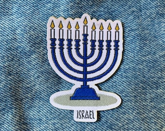 Travel patch: Israel (menorah)