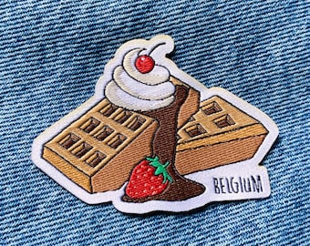 Travel patch: Belgium (Belgian waffles)