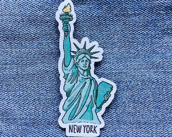 エンパイアステートビル ニューヨーク NY USA 8 cm パッチバッジ