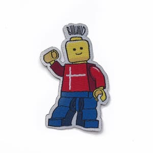 Patch de viagem: Billund, Dinamarca (minifigura LEGO)