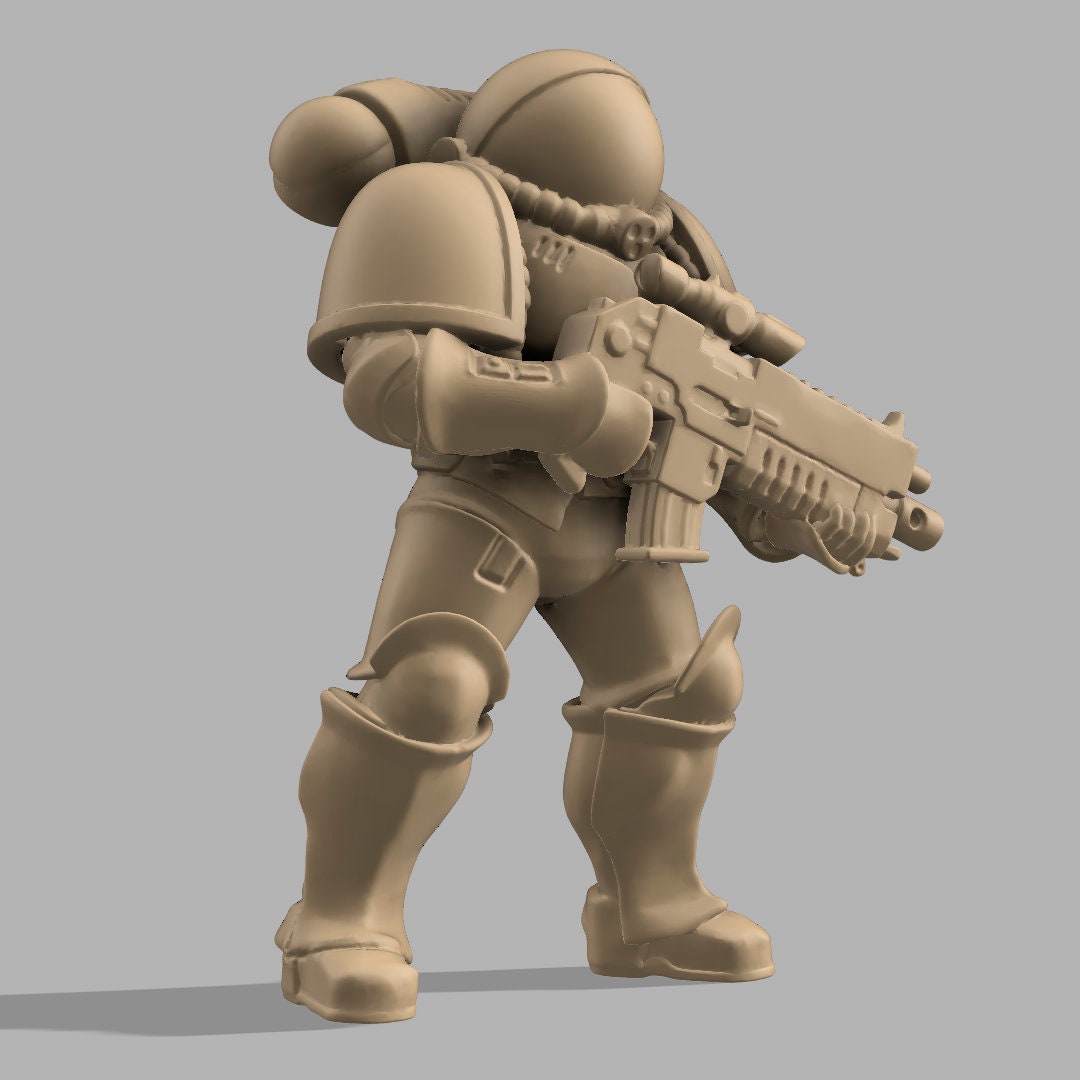 Terran Prime Space Marine Figure Starcraft Miniature Etsy UK