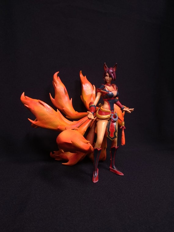 Ahri Fox Ahri Lol League Legends Figure Lol Riot Ahri Figurine League Legends Ahri Ahri Sculpture 28 Mm 32 Mm Miniature