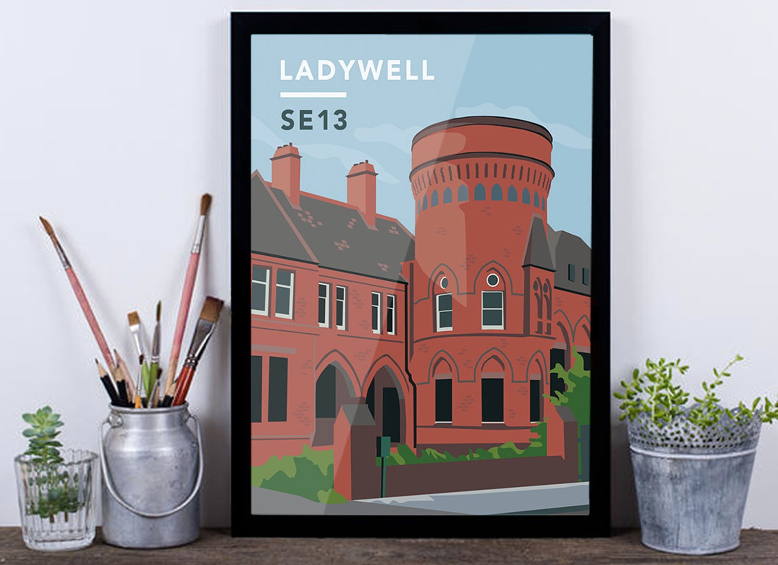 Ladywell Playtower SE13 Giclée Art Print South London Etsy UK