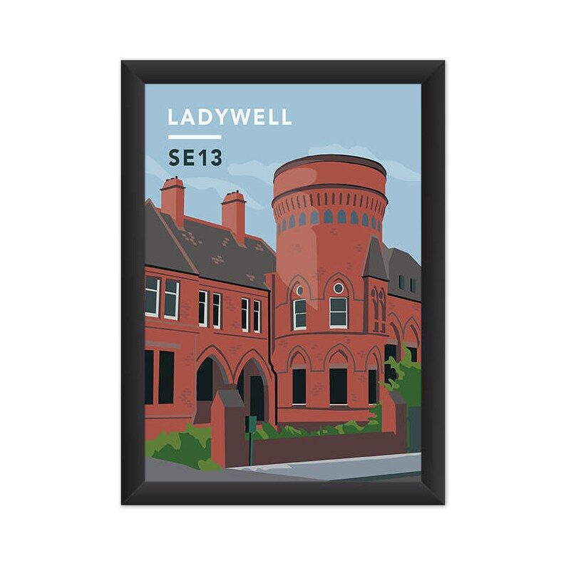 Ladywell Playtower SE13 Giclée Art Print South London Etsy UK
