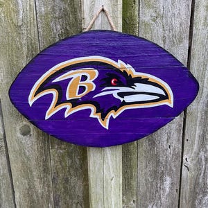 Baltimore Ravens pallet wood football sign