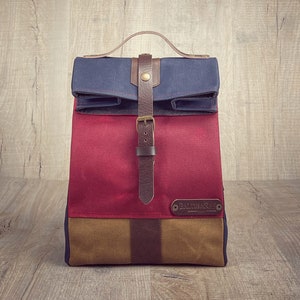 Sac à lunch en toile cirée pour collégiens, boîte à lunch étanche réutilisable, sac à lunch homme