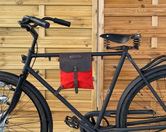 Bicycle canvas messenger, special gift for urban cyclists, minimalist waxed canvas messenger bag