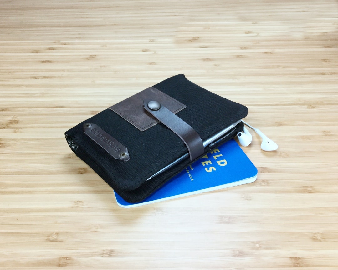 Waxed Canvas Travel Notebook Waxed Canvas Cover for Field Etsy