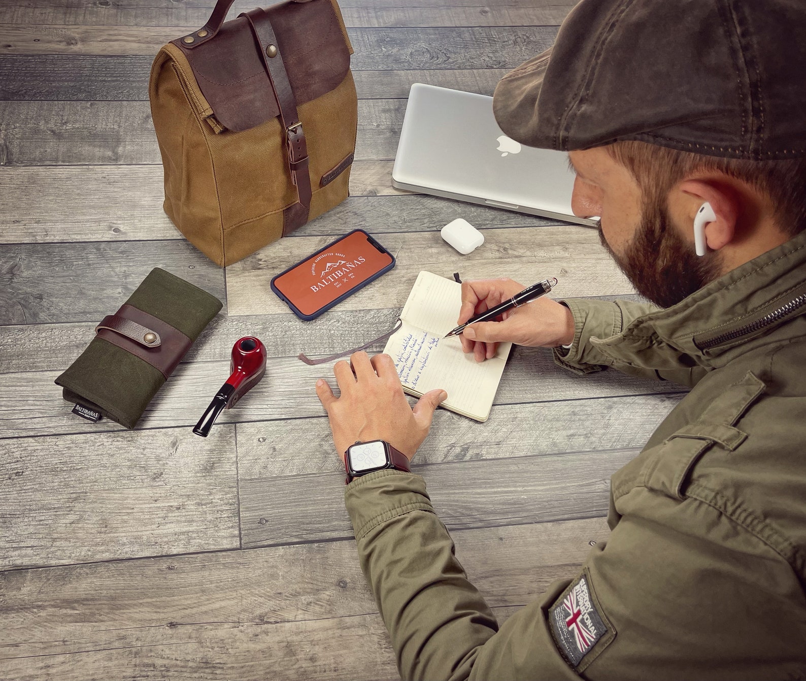 Waxed Canvas Roll Bag for Your Smoking Pipe Waterproof Cover Etsy