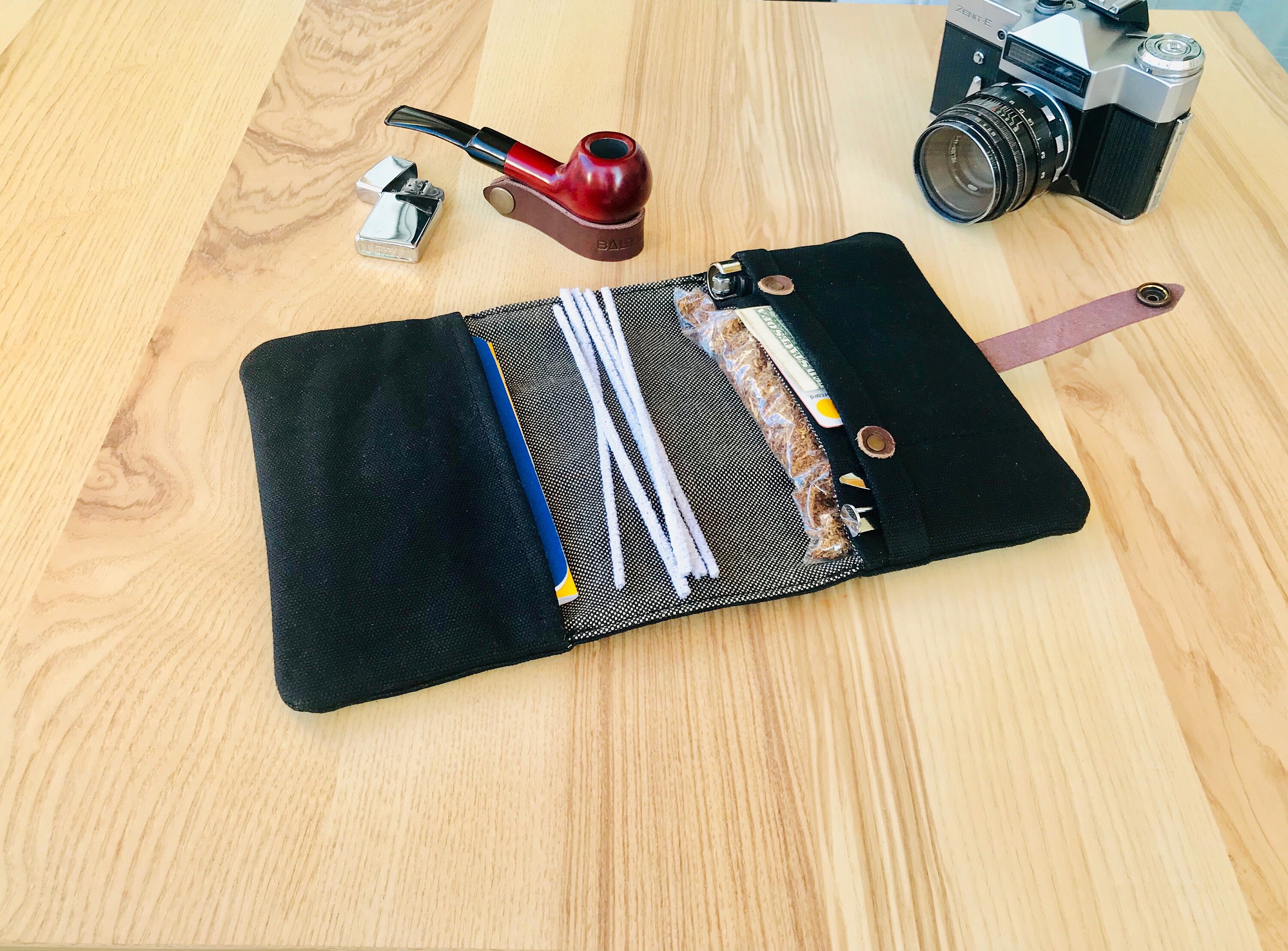 Waxed Canvas Roll Bag for Your Smoking Pipe Waterproof Cover Etsy Canada