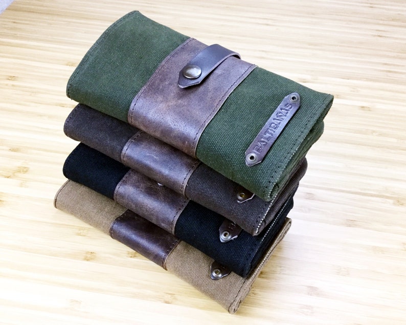Waxed canvas pipe case accessories smokers Waterrepellent Etsy