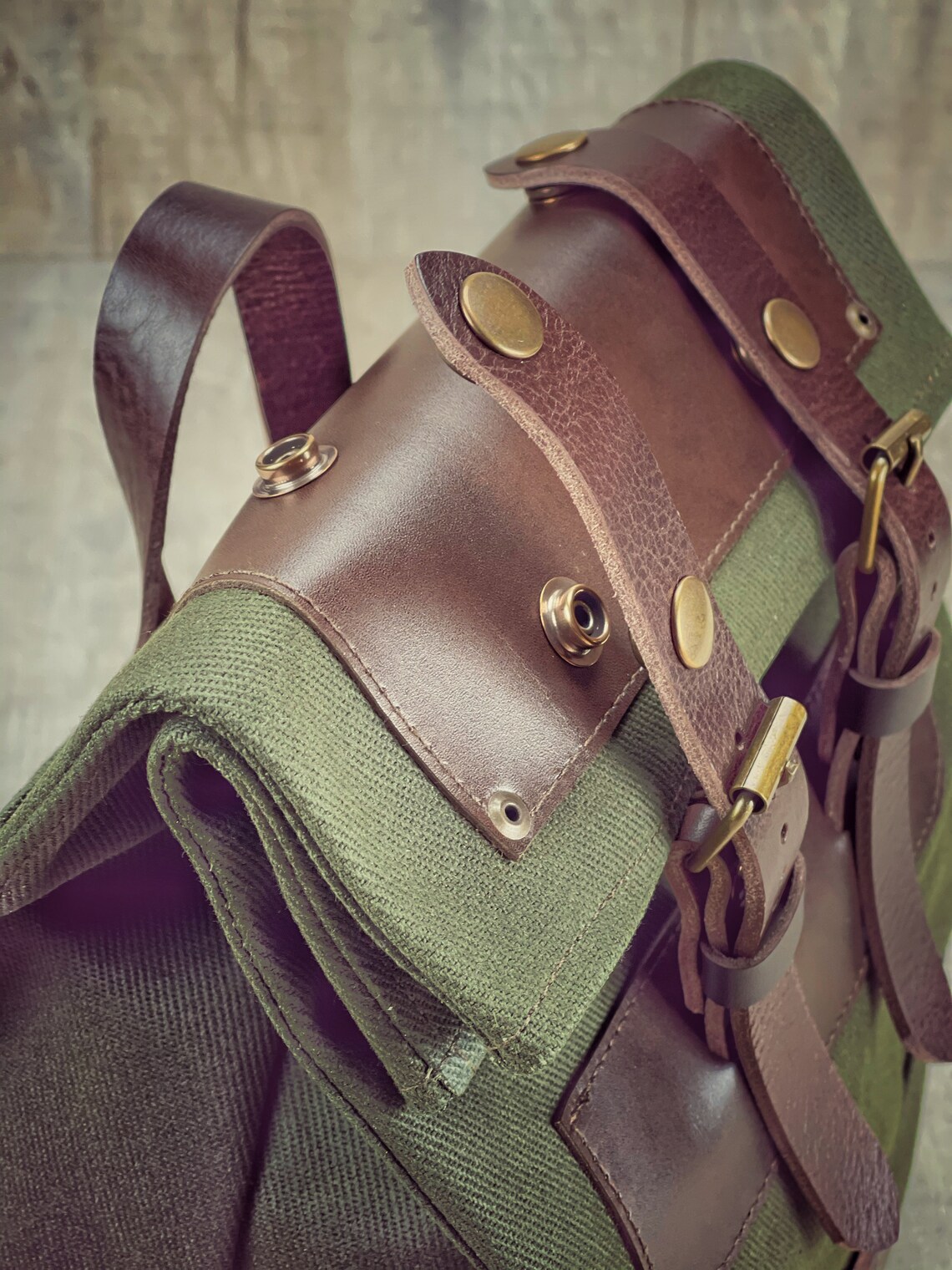 Waxed Canvas Lunch Bag for Men Modern Lunch Bag for Work Etsy