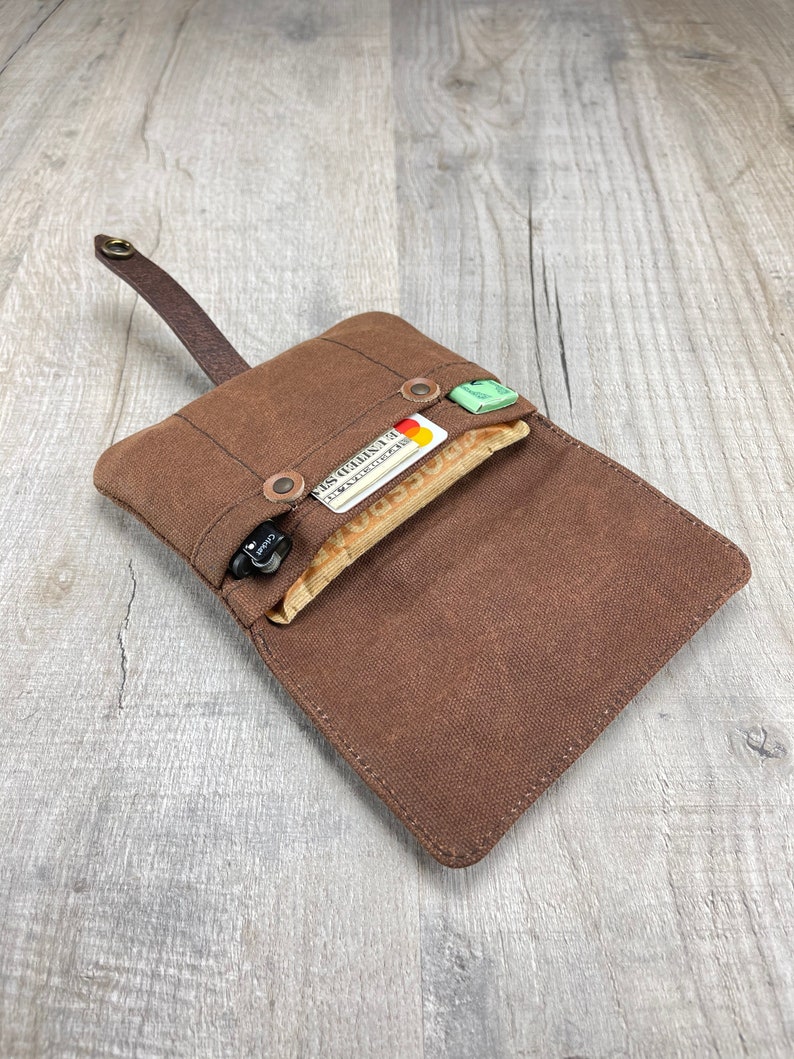 Waxed Canvas Tobacco Pouch Handmade Tobacco Pouch Small Etsy