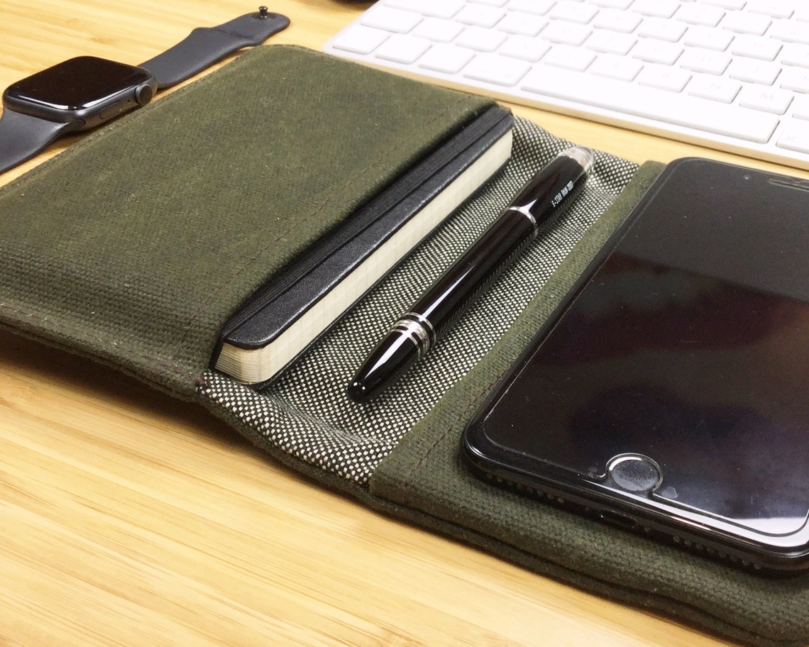 Waxed canvas Journal Cover for Moleskine y field notes travel Etsy