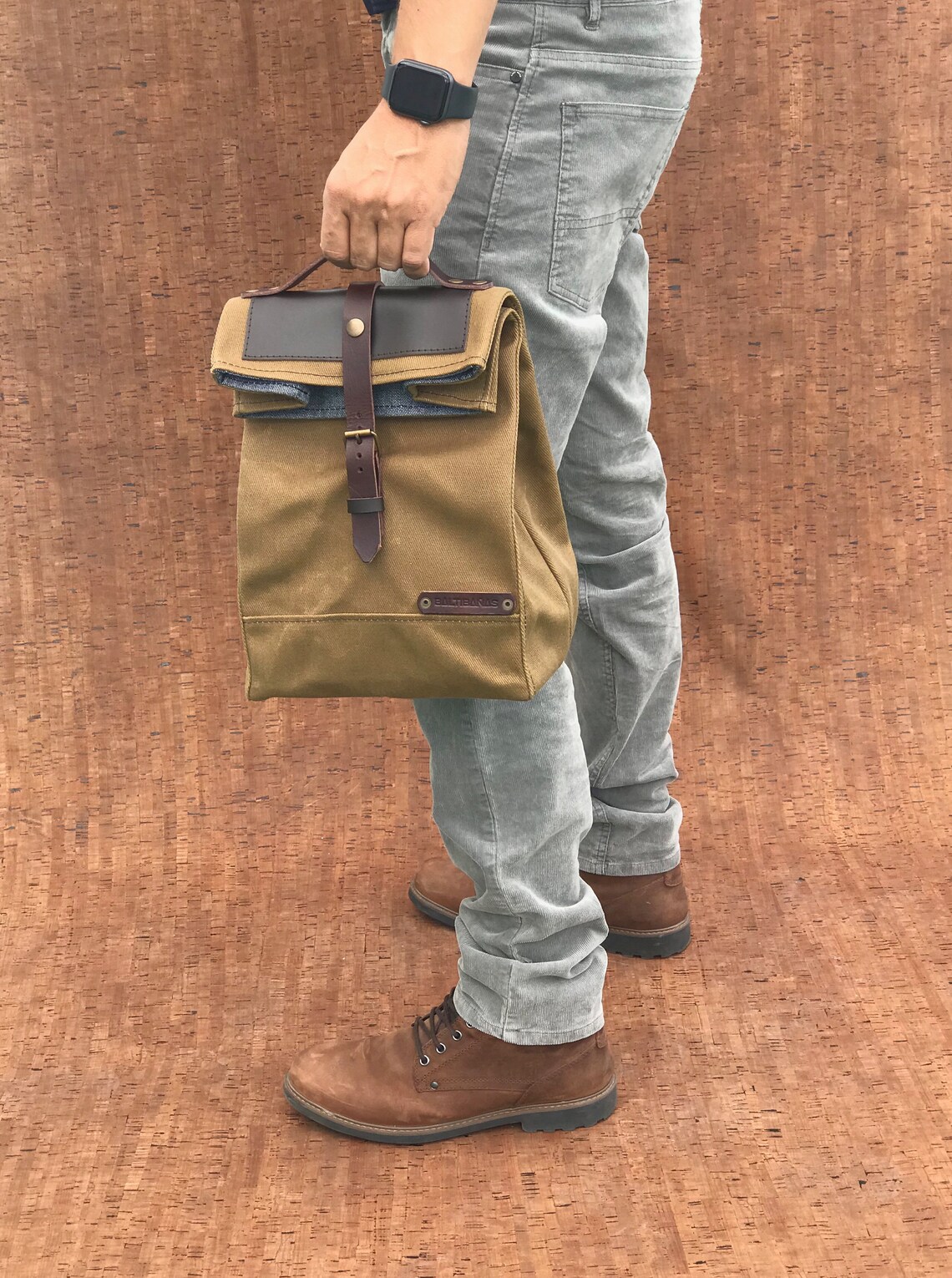 Lunch Bag Dearborn Canvas-Hamilton Brown main image 1