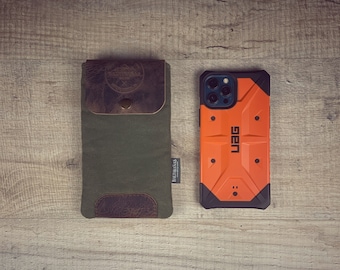 Funda para móvil para colgar al cuello, Funda para móvil para llevar en el cinturón, Funda para móvil repelente al agua.