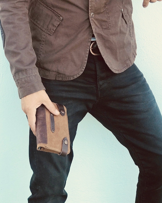 Sac à Tabac En Toile Cirée, Organiseur Pour Le Tabac, Pochette Enroulable En Toile Cirée Pour Votre Tabac - France