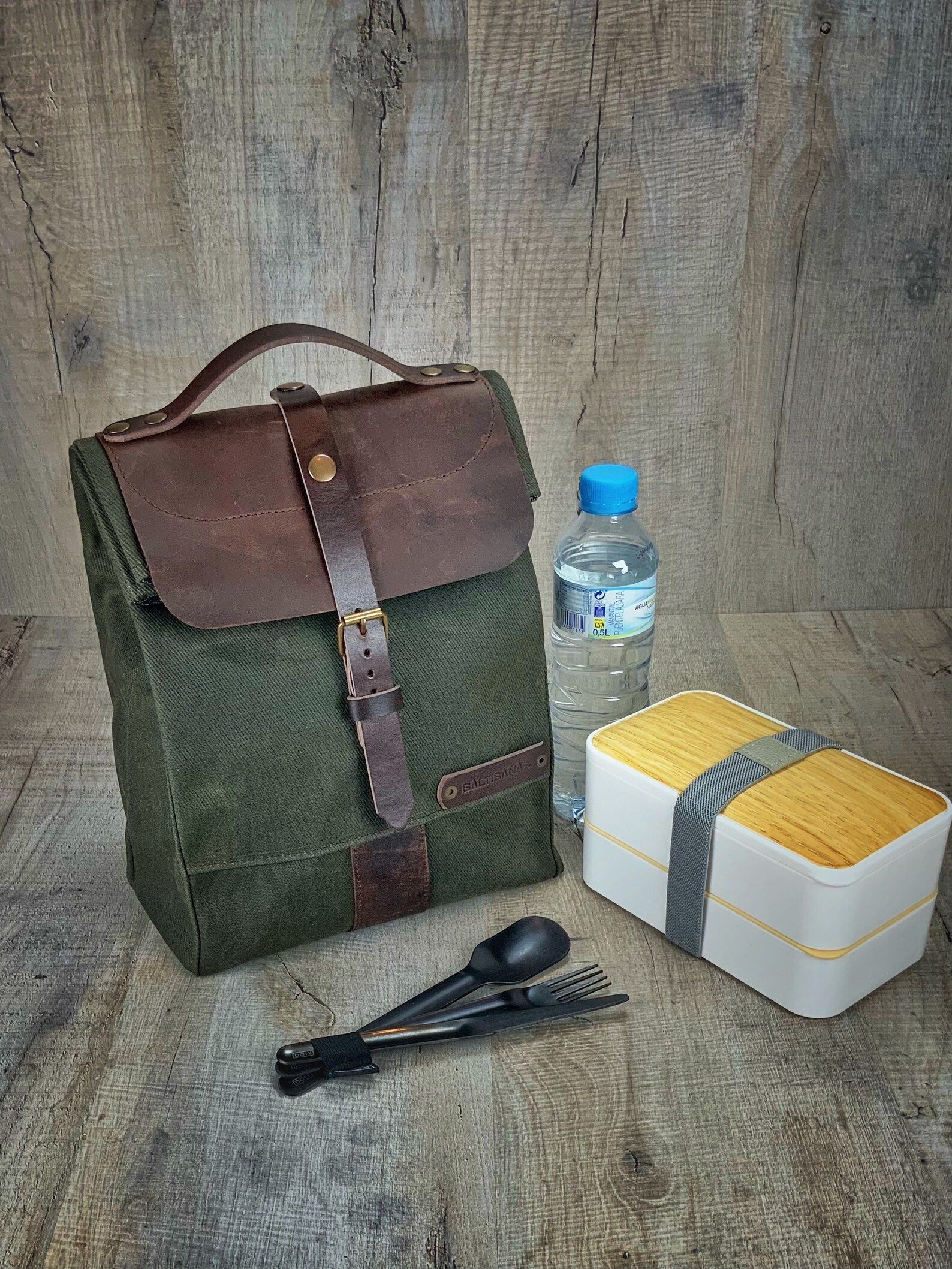 Lunch Bag With Back Pocket Large Work Bag for Men Etsy