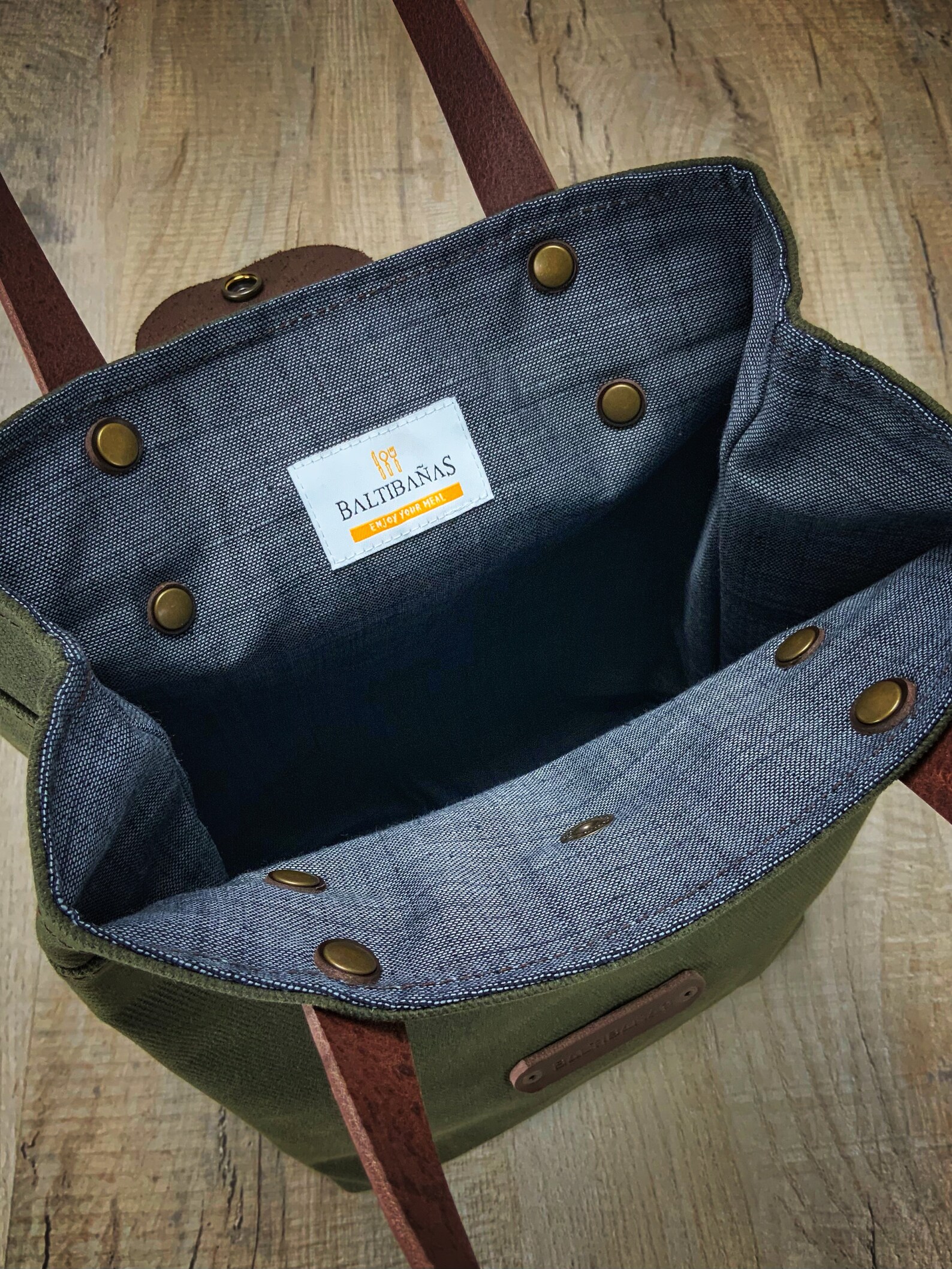 Black Waxed Canvas Lunch Bag Versatile Lunch Bag for Work Etsy