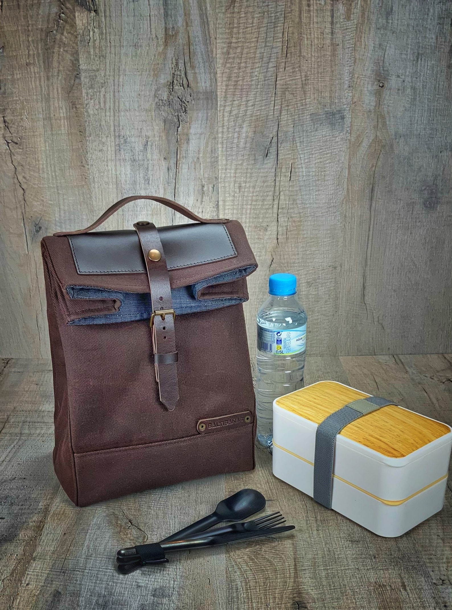 Lunch Bag Dearborn Canvas-Hamilton Brown main image 0