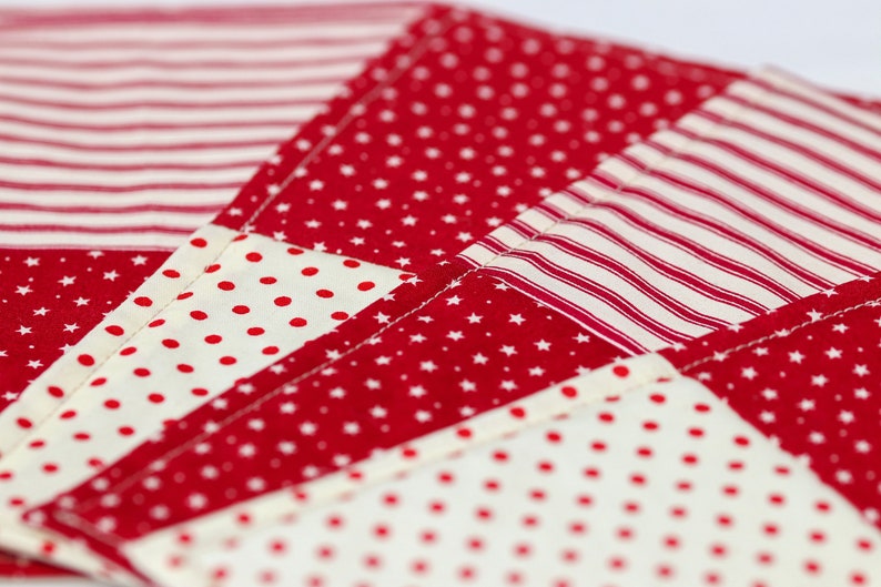 Handmade polka dot stars cotton coastersmug rugs