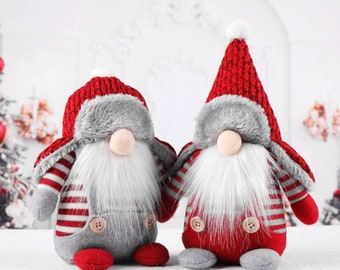 Adorable Gonk, Little Sweedish Gnome, Handmade Christmas Decoration. Christmas Gonk, Christmas Gnome. Christmas Decor, cute gift,