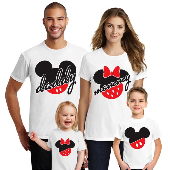 Disney Family Tshirts Mickey Minnie 