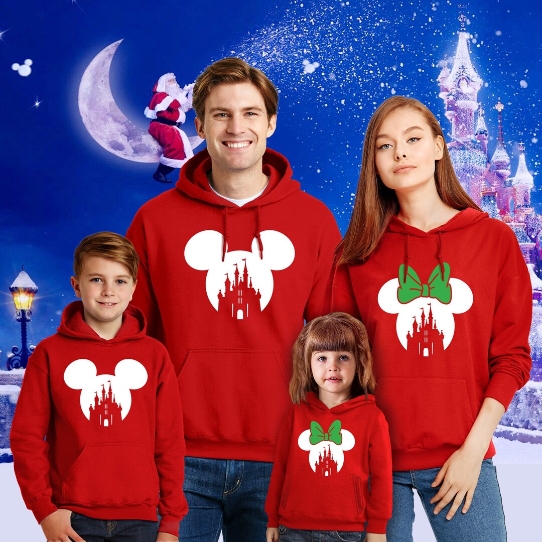Disney Matching Family Hoodies Mickey Mouse Minnie Mouse Disneyland ...