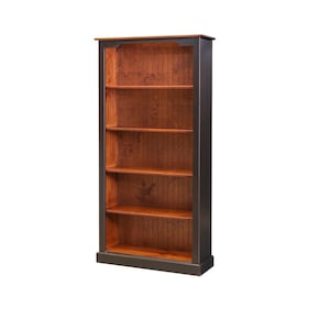 Hemingway - Amish 6ft Bookcase - Handcrafted from Solid Wood - Free Delivery Within the USA