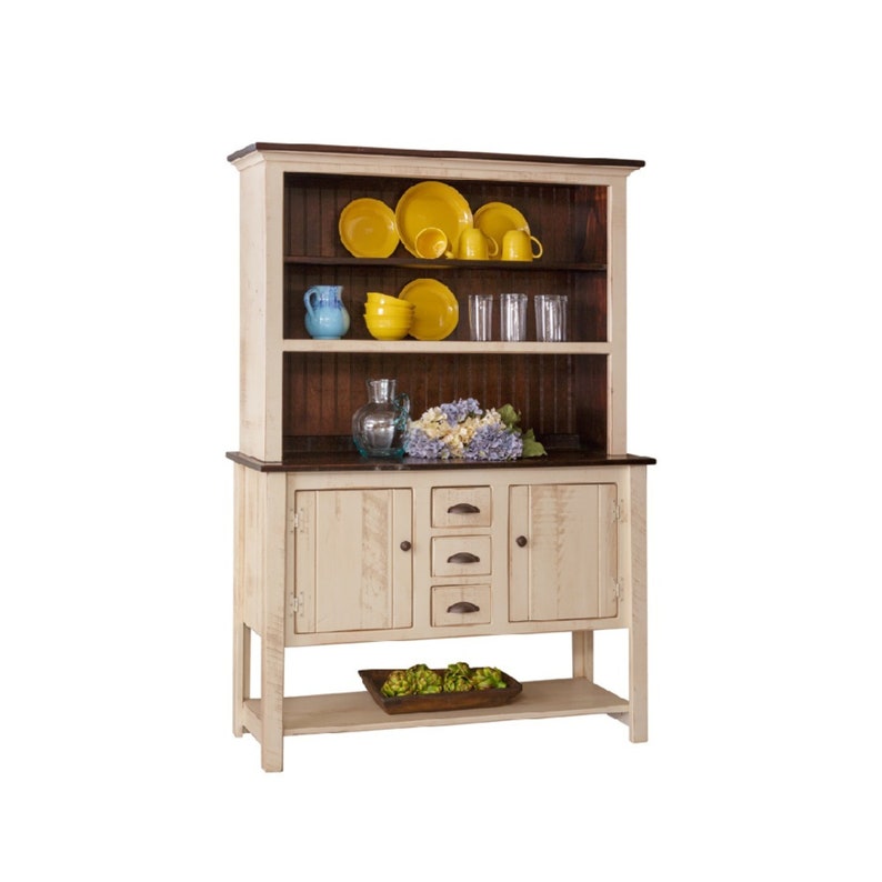 Kingston Amish Open Shelf Sideboard Hutch Free Delivery Etsy