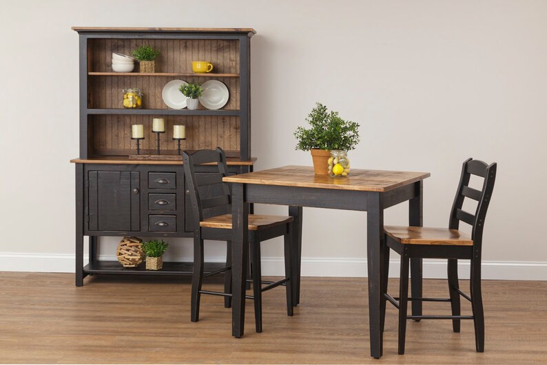 Kingston Amish Open Shelf Sideboard Hutch Free Delivery Etsy