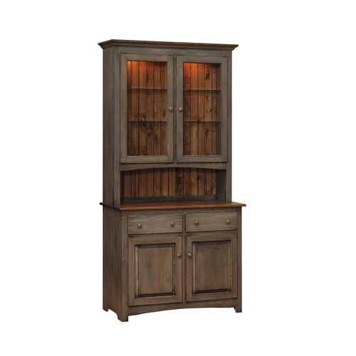 Capri Amish Shaker Dining Hutch Free Shipping Etsy