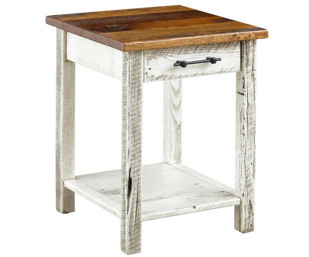 Artesa - Reclaimed Barn Wood End Table- FREE SHIPPING - Etsy