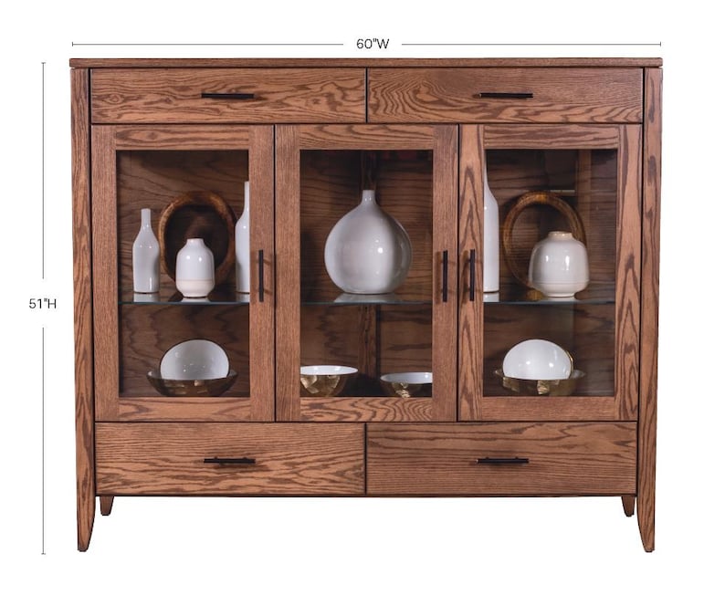 The Wood Reserve Gatehouse Curio Display Cabinet