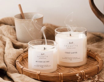 Chai Latte - Handmade scented candle made with natural soy wax